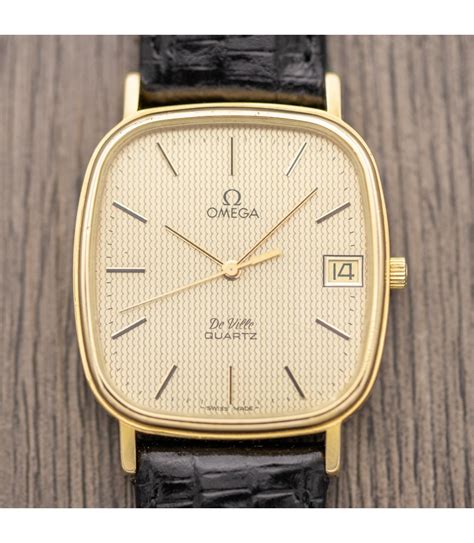 omega de ville square men's watch|Omega De Ville quartz watch.